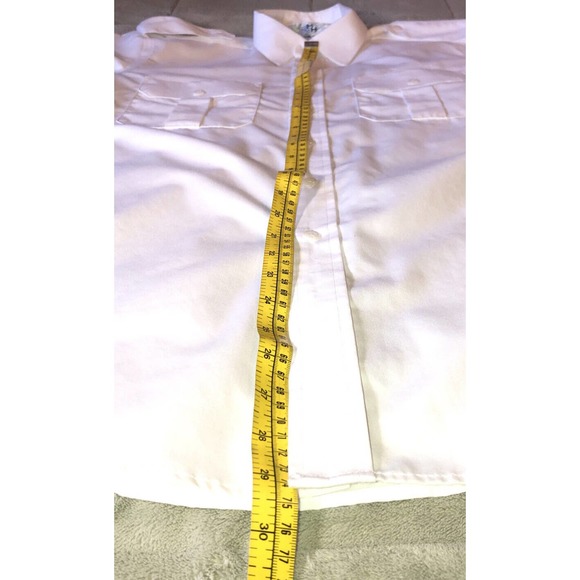 MH Pilot White Button up Work Shirts Lot of 2 Size 16 NWOT - Picture 6 of 10
